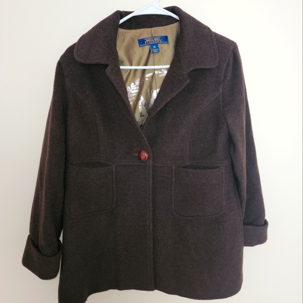 Millard fillmore wool cashmere coat